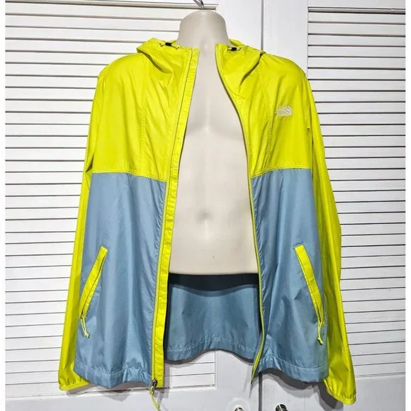 NWOT North Face Men's Cyclone 2.0 Hooded Jacket Sulphur Spring Green Size L 3161 - Picture 3 of 14